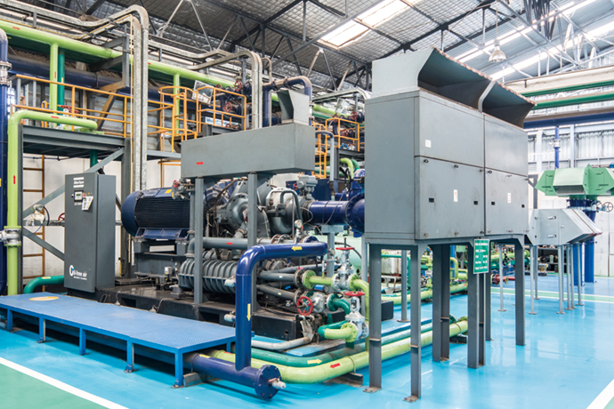 Compressors that supply air to SKIC’s entire Wangsala factory