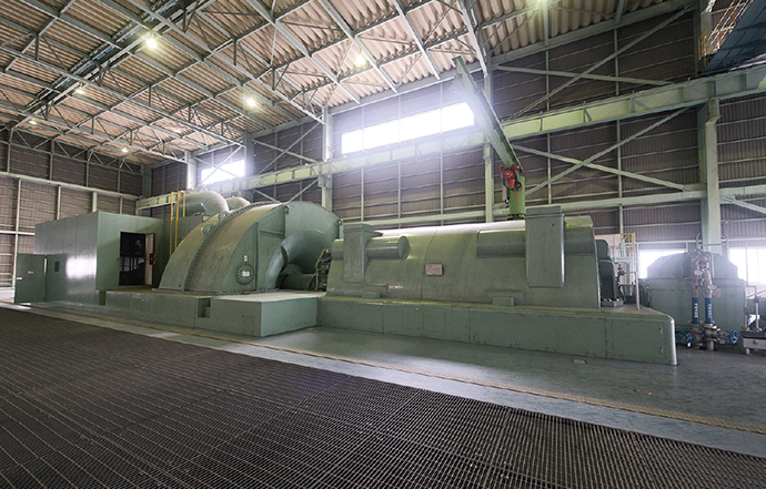 Turbine No. 6 of the in-house thermal power plant