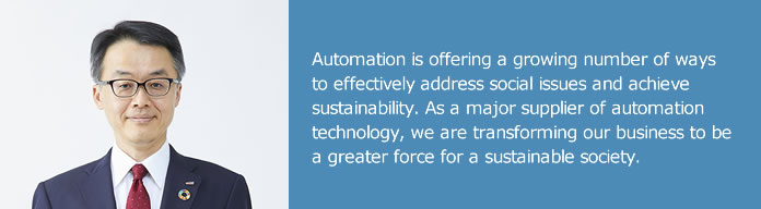 Automation is offering a growing number of ways to effectively address social issues and achieve sustainability. As a major supplier of automation technology, we are transforming our business to be a greater force for a sustainable society.