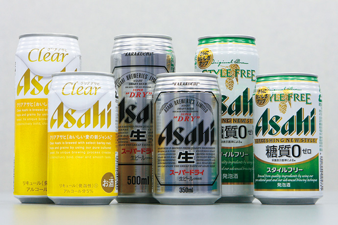 アサヒビール主力商品群