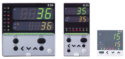 デジタル指示調節計R35/R36とR15のイメージ