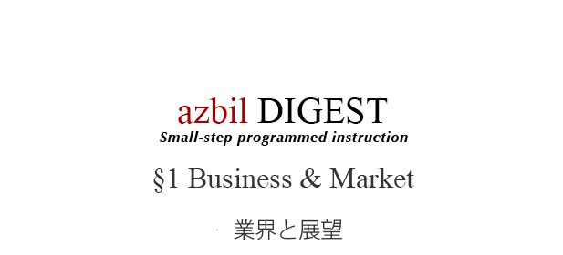 azbil DIGEST §1 Business & Market 業界と展望  