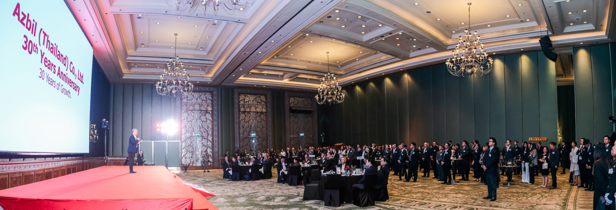 2025年11月に開催されたアズビルタイランド30周年パーティの様子