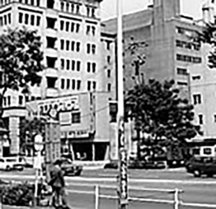山武商会発祥の地。東京市京橋区(現・東京都中央区八重洲)