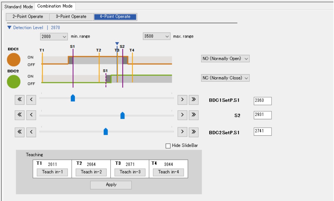 Configuration screen