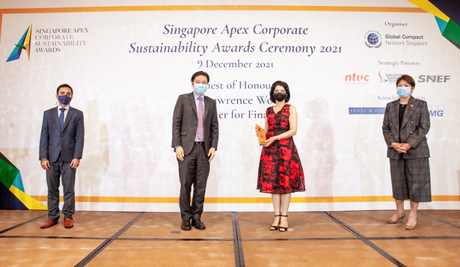 Azbil Receives Singapore Apex Corporate Sustainability Award 2021