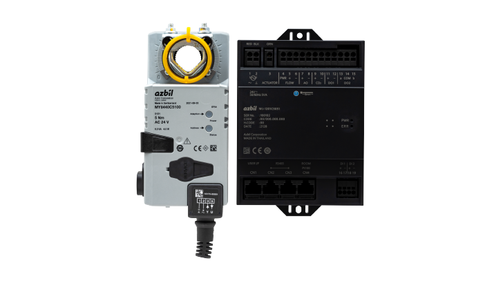 Variable Air Volume Controller with Actuator for BACnet MS/TP Communication