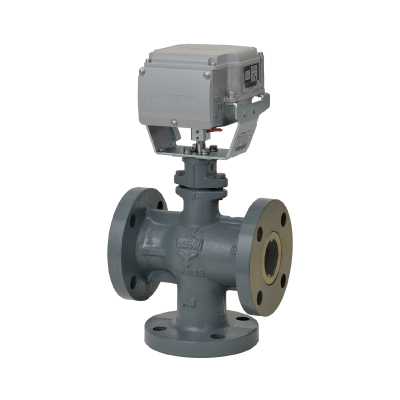 ACTIVAL™ Motorized Three-Way Valve with Flanged-End Connection