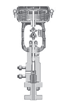 TLabyrinth trim angle control valve