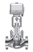 Electric pressure-balanced cage type control Valve