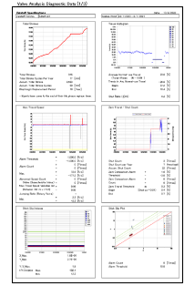 Valve diagnostic data