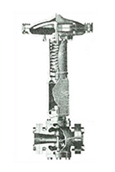 Top- and bottom-guided double-seated automatic control valve
